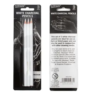 Sıcak satış beyaz kömür kalem boyama eskiz vurgulamak özel karbon kalem