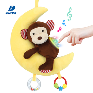 Jouets musicaux <span class=keywords><strong>pour</strong></span> bébés, peluche en forme d'animal, singe, jouet apaisant <span class=keywords><strong>pour</strong></span> bébé, éclairage, capteur de pleurs <span class=keywords><strong>pour</strong></span> nouveau-nés, jouets doux <span class=keywords><strong>pour</strong></span> enfants - Product Image 1