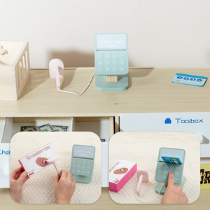 Juguetes Educativos Montessori, Múltiples Productos <span class=keywords><strong>de</strong></span> Simulación, Refrigerador Luminoso <span class=keywords><strong>de</strong></span> Madera, Juego <span class=keywords><strong>de</strong></span> Imitación <span class=keywords><strong>de</strong></span> Supermercado <span class=keywords><strong>para</strong></span> Niños - Product Image 5