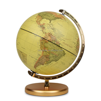 30cm 12 pouces carte du monde globe décor bureau globe de la terre globe du monde politique avec méridien en métal et base