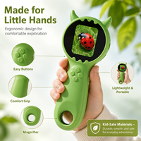 Educational Handheld Microscope Digital Kids Microscope with HD Display Auto Focus for Biology Classroom Exploration