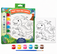 Cadeaux personnalisés pour enfants, jouets de coloriage faits à la main avec un design de voiture, 6 peintures écologiques, toile éducative pour enfants, jouets de peinture à l'huile