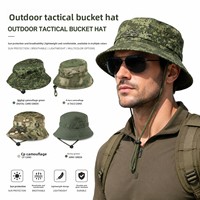 Sombrero de Pesca Plegable y Ajustable Estilo Jungle, Camuflaje, para Hombres y Mujeres, Ideal para Camping y Senderismo