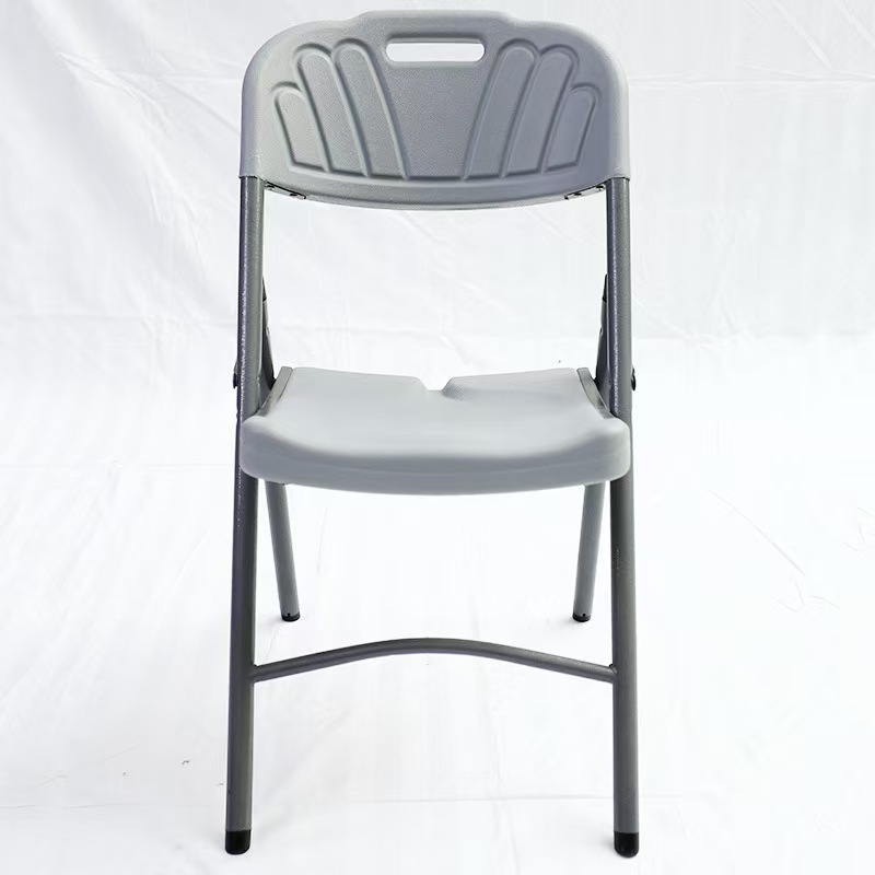 Grey plastic chair