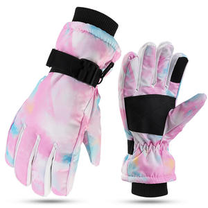 Gants de ski imperméables pour sports d'hiver, isolés thermiquement, en polyester, fermeture éclair, pour snowboard, ski de fond, camping - Product Image 1