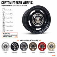 Jantes forgées chromées noires satinées personnalisées avec capuchons de roue D, 16-20 pouces, 6x139.7, pour Toyota Hilux, Nissan Patrol, Suzuki Jimny