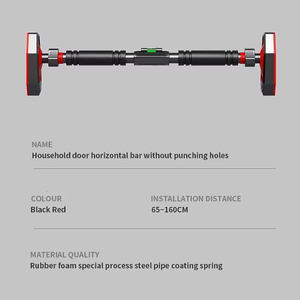 Barre de traction à usage domestique en gros Sécurité intérieure Bases antidérapantes renforcées Porte Barre de traction pour salle de sport Porte d'entrée - Product Image 3