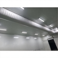 Conduit d'air carré en tissu flexible pour la distribution d'air dans les grands espaces de stockage frigorifique, montage au plafond