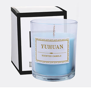 Vente en gros en <span class=keywords><strong>verre</strong></span> transparent <span class=keywords><strong>bougie</strong></span> parfumée avec huile essentielle colorée <span class=keywords><strong>bougie</strong></span> parfumée en cire de soja - Product Image 5