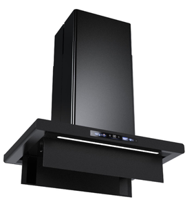 <span class=keywords><strong>Cappa</strong></span> aspirante moderna a isola, in vetro temperato nero con display LED - Product Image 3