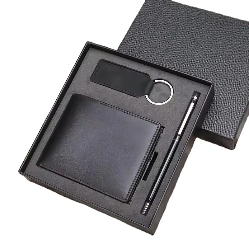 Cuzdan Geldbeutel Geldbörsen Wallet Herren Original-Top Markenpapier reines Kuhleder Wallet Herren Geldbörse für Herren