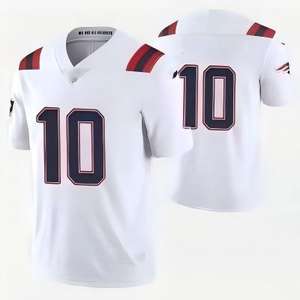 Camisa de Futebol Personalizada dos New England Patriots Bordada e Respirável # 12 Brady # Camiseta Masculina Edição Lendária Gronkowski 87 de Secagem Rápida - Product Image 3