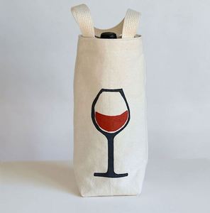 Bolsa de Vino Ecológica de Lona de Algodón, Bolsa de Regalo con Asa de Cordón, Impresa con Serigrafía, Reciclable para Compras y Empaque - Product Image 2