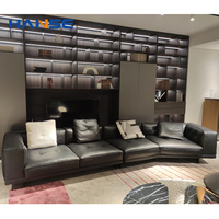 Ensemble de canapés modulaires convertibles - Tissu en velours de qualité commerciale pour salon de villa, écologique et ignifuge