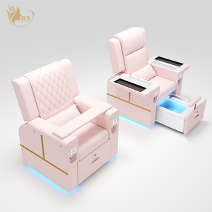 Moderne roze pedicurestoel luxe salonmeubilair voetenspa stoel voor beautysalon met massage pedicurestoel accessoires - Product Image 6