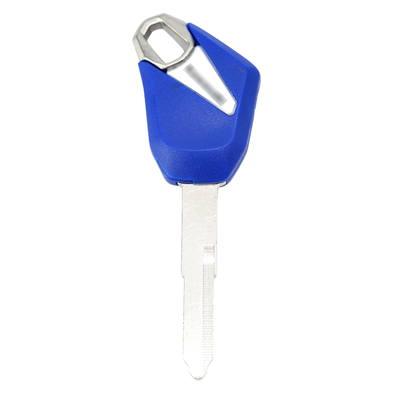 Blue Replace left Side Slot Uncut Blade Motorcycle Key Blank for KAWASAKI Z-1000 Z 1000 Z1000 2014 2015