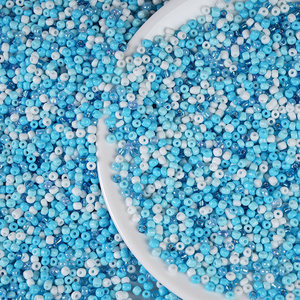 Contas de Vidro Pequenas, Contas Mistas, Acessórios Artesanais DIY para Ponto Cruz, Contas de Arroz Soltas de 2-3-4mm - Product Image 6