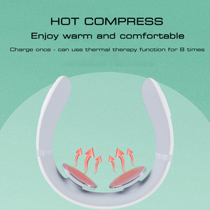 Masseur cervical pour soins de santé, masseur de nuque TENS à impulsions, vibration Shiatsu, télécommande, soulagement ciblé des douleurs cervicales et des épaules - Product Image 2