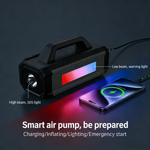 Kit d'urgence automobile tout-en-un : démarreur de batterie, compresseur d'air, batterie externe et lampe LED (10000mAh, 800A) - Product Image 3