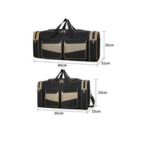 Sac de voyage personnalisé de grande capacité 65L, imperméable, pliable, sac de voyage pour la nuit, sacs de voyage pour hommes et femmes