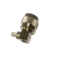 Connecteur coaxial RF de type N mâle à angle droit pour câble RG58 RG195 RG142 50-3