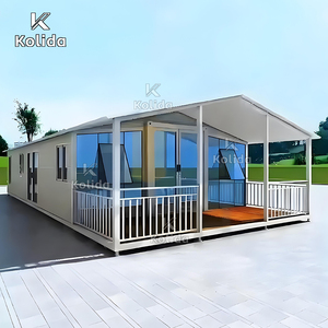 Kolida dễ dàng 40 ft 20 ft ánh sáng thép di động đúc sẵn nhà mở rộng 3 phòng ngủ nhà bếp prefab văn phòng căn hộ - Product Image 1