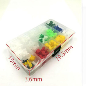 Automotive Plastic Door <b>Lock</b> Rod Clip Side Fastener Car Handle Cable Clip <b>Box</b> 160Pcs Pa66 General Use Repair Replacement - Product Image 1