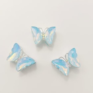 Strass pour ongles en forme de papillon, alliage plaqué, dos plat, accessoires de bijoux DIY, 20-40 pièces - Product Image 4