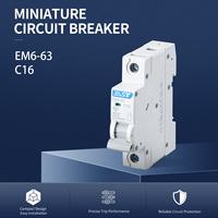 EAST - Interruptor Automático Miniatura Serie MCB 6kA 10A-63A 1P/2P AC230/400V para Uso Doméstico e Industrial EM6, Gran Venta