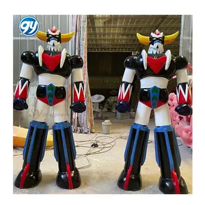 GY Outdoor Anime fibra de vidro escultura grande cartoon super-herói figura estátua Mazinger Z mecha robô resina decoração personalizada