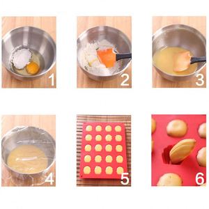 Wholesale Bakeware Kitchen Cute Utensils Accessories <b>Tools</b> Food Grade Polymer Clay <b>Silicone</b> Shell Cake <b>Silicone</b> Baking Pan Mold - Product Image 2