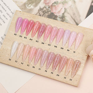 Gel de Extensión de Uñas Acrílico Crystal Snow, Gel UV Profesional, Marca Privada OEM, Gel Constructor con Brillo Nude, Esmalte de Gel para Extensión de Uñas - Product Image 1