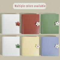 Carnet à spirales de haute qualité, mignon, en cuir personnalisé avec boucle, agenda étudiant à feuilles mobiles, 120 feuilles, design épaissi, logo personnalisé pour