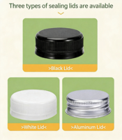 Bouteilles en plastique PET carrées rechargeables de 60 ml, 120 ml, 150 ml, 250 ml, 350 ml, 500 ml, 16 oz avec bouchon à vis scellé pour boissons gazeuses