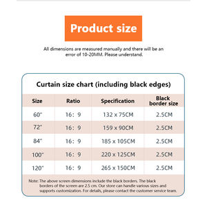 Pantalla de proyección Topleo anti luz, portátil, plegable, de tiro corto, para exteriores. - Product Image 6