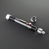 Nexussabers Jedi Ezra V2 Pedang Laser Logam Berat untuk Duel dengan Gagang Metal, Pedang Laser Star Wars dengan Ayunan Halus dan 16/34 Suara Efek