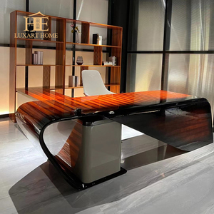 Luxury Modern Executive Office Furniture Table <strong>Desks</strong> For Office Home Work Wood Veneer <strong>Desk</strong> With Office Chair - Product Image 4