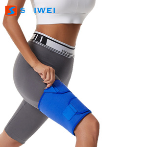 Attelle de soutien pour cuisses Swei en néoprène, taille unique, bleue, pour la course à pied, le cyclisme, la protection physique - Product Image 1