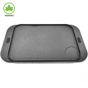 Griddle Plate Cast Iron Cookware Reversible <strong>Pan</strong> BBQ <strong>Grill</strong> Plate Cast Iron Steak Griddle BBQ Griddle Plate <strong>Pan</strong> - Product Image 3