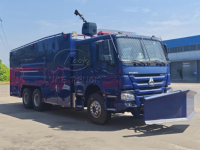 Truk Pemadam Kebakaran Keamanan Darurat Howo dengan Meriam Air Bertekanan Tinggi untuk Keamanan Acara Besar