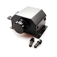 Nouveau radiateur en aluminium de 1L pour voitures modifiées universelles avec niveau de liquide visible et finition anodisée noire