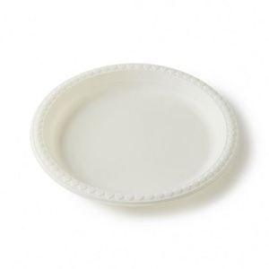 Platos Desechables Biodegradables Compostables de 3 Compartimentos, Ecológicos para Camping, Blancos de 20.3x20.3cm, con Separadores de Almidón de Maíz - Product Image 2