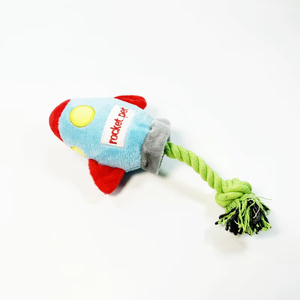Juguete de Peluche para Perros, Diseño de Cohete Pequeño con Nudos de Algodón, Resistente a las Mordidas, Interactivo, Venta al Por Mayor - Product Image 5