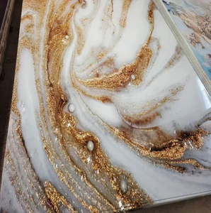 Tấm ốp tường 3D PVC hiện đại, tấm đá cẩm thạch UV, tấm ốp tường 3D PU WPC dùng trang trí nhà cửa, tấm ốp tường chống thấm cho hộ gia đình - Product Image 5