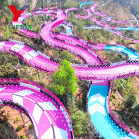 Fournisseur chinois de chariots de luge à double assise pour vélo de montagne, pour sites touristiques et activités de plein air, modèle Nouvelle-Zélande