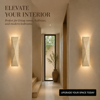 Lámpara de Pared LED de Travertino Natural Boncarteck, Diseño Moderno, 90 CRI, AC85-265V, Luz Arriba/Abajo, para Interiores de Hotel, Venta al Por Mayor