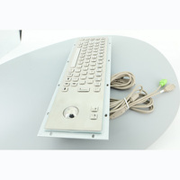 Clavier industriel en métal PC robuste et étanche personnalisé en acier inoxydable
