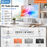 PC de Escritorio Todo en Uno DK238-DK270-F de 23.8/27 Pulgadas, Pantalla IPS, Cámara Emergente, Soporte de Pared VESA de Liberación Rápida, Mini-ITX, EU/AU, SSD, 12 Núcleos
