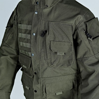 Veste tactique pour hommes XL personnalisée en gros pour les activités de plein air fermeture à glissière brodée en tissu imperméable pour décontracté