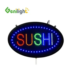 Nouvel affichage lumineux de signe mené par néon-Sushi